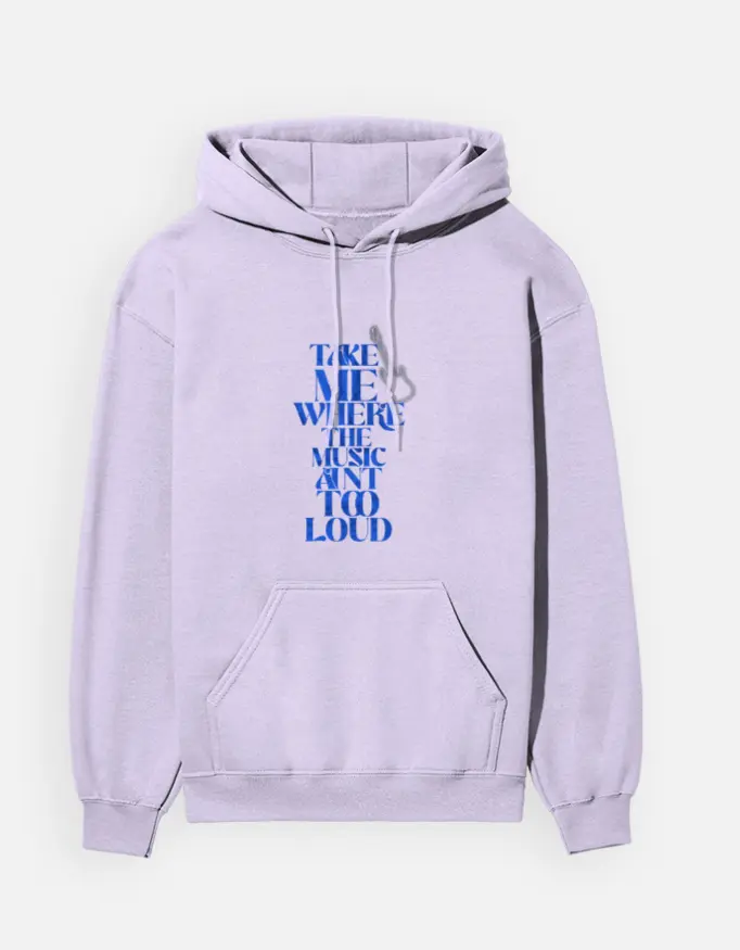 Chill Vibe Guitar Graphic unisex hoodie (lavender, small)