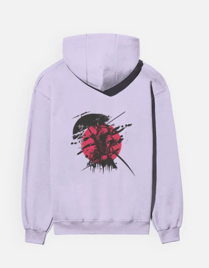 Warrior Spirit Samurai Hoodie (lavender, small)